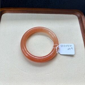 Bubble Shetai Jade Orange Bangle